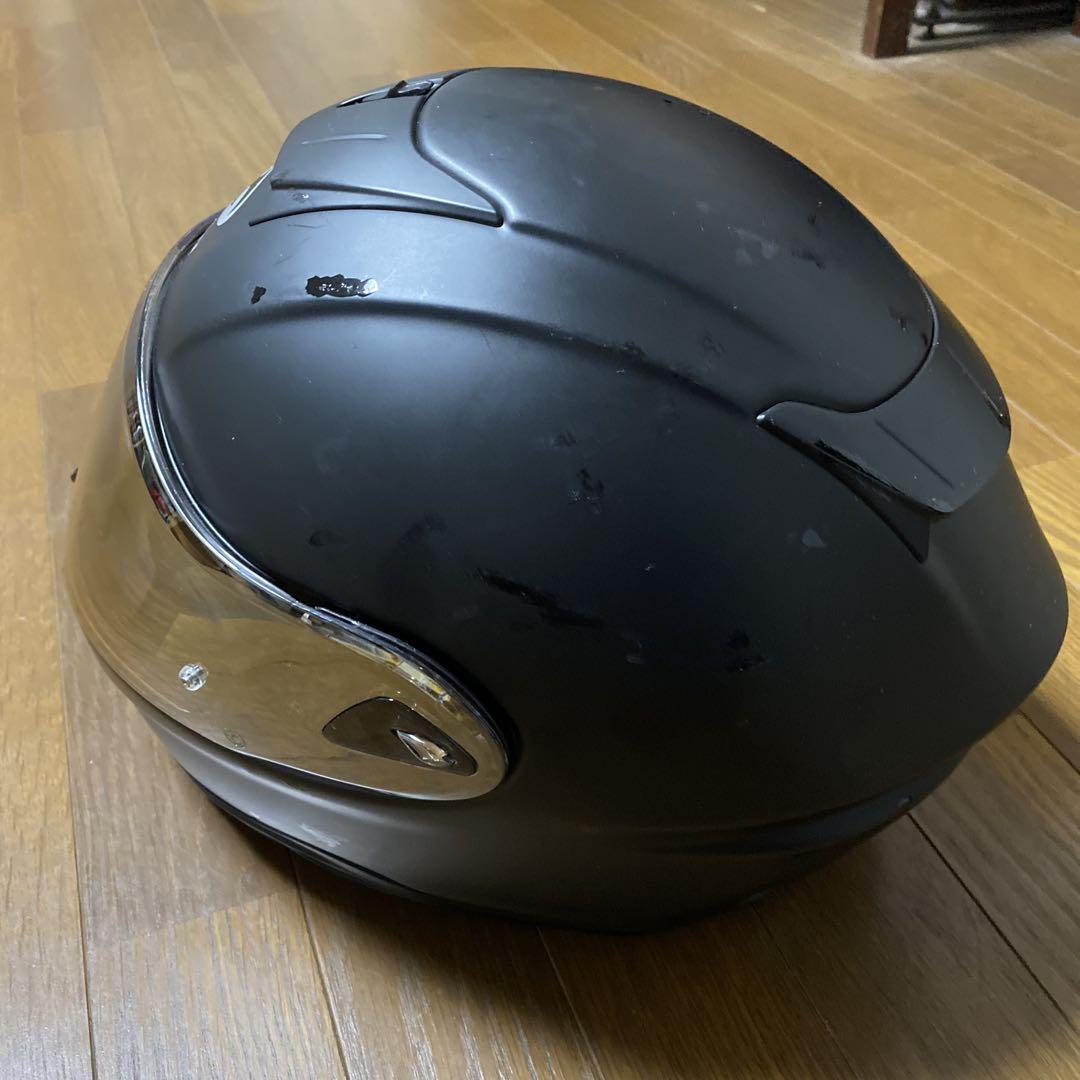 Kabuto エアロブレード5 フラットブラック ミラーシールド付 Mサイズ