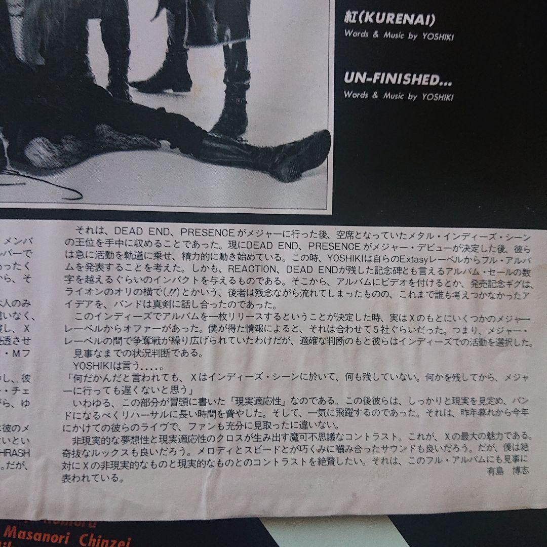 VANISHING VISIONピクチャ盤