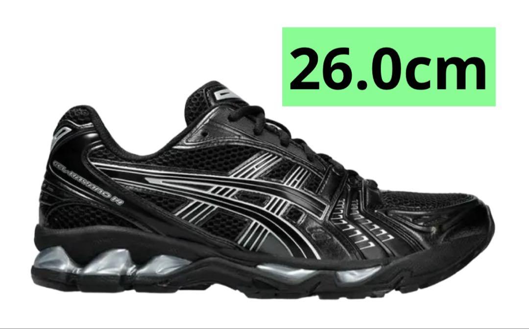 【新品】Asics Gel-Kayano 14 BLACK 26.0cm