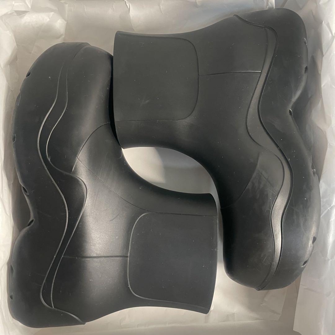 極美品BOTTEGA VENETA ブラック レインブーツ38 極美品BOTTEGA VENETA ブラック レインブーツ38