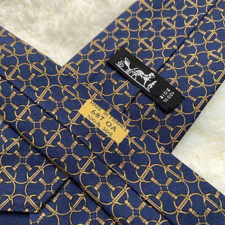 在庫NEW 大人気 総柄 最高級シルク ネイビー iIe0f-m87269352997 エルメス HERMES ネクタイ 再入荷