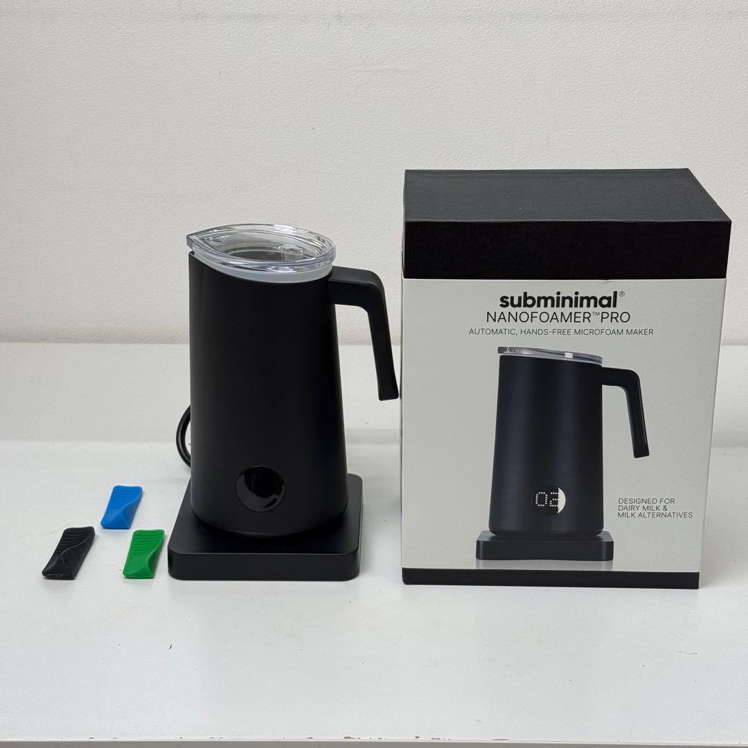 NANOFOAMER-PRO 自動ミルク泡立て器 ブラック目立った傷や汚れなし