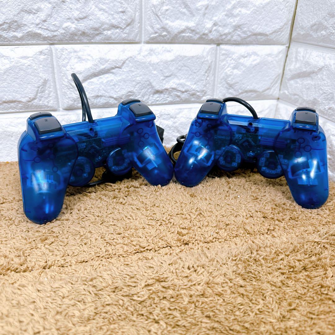 PS2】SCPH-37000 オーシャンブルー 本体一式 箱付き - メルカリ