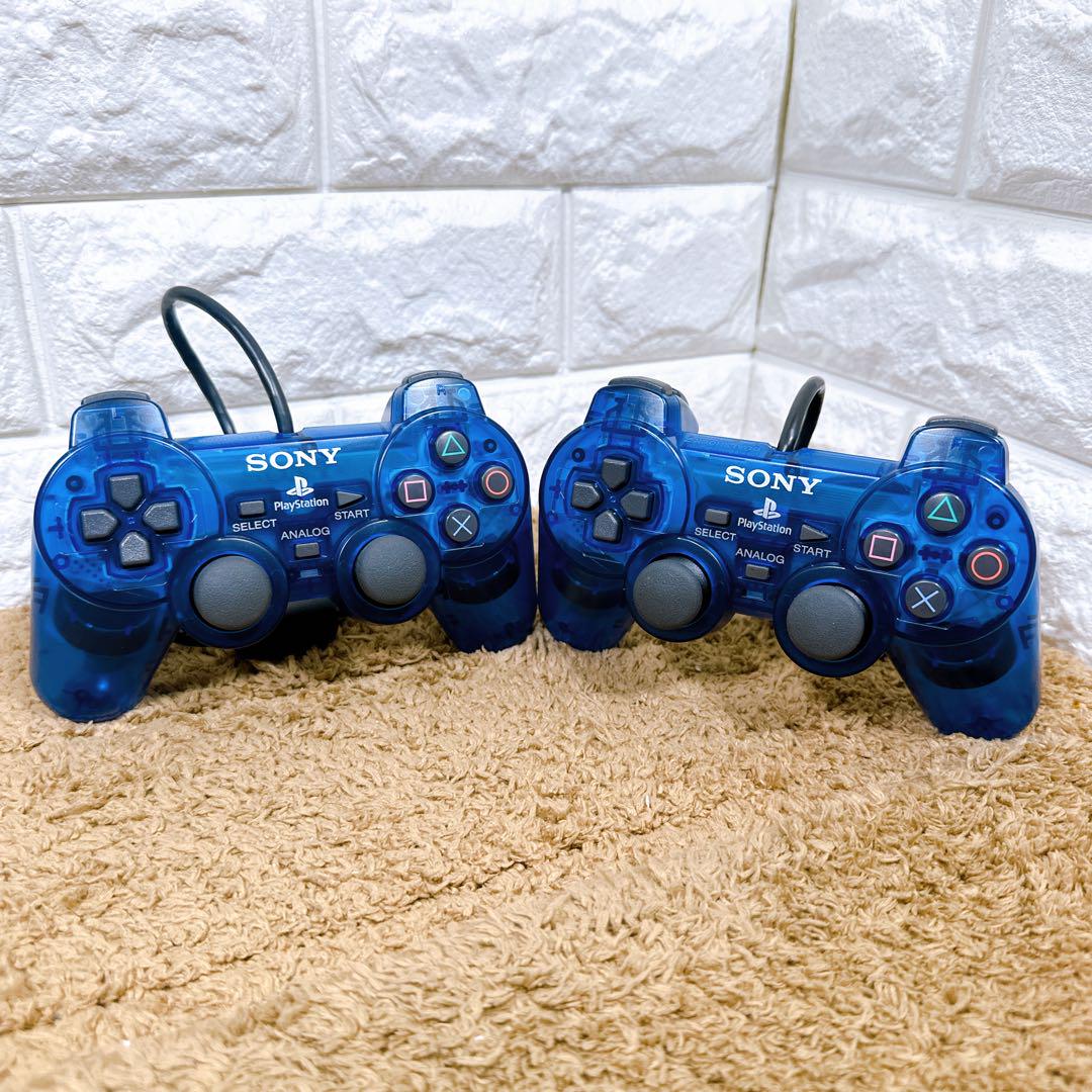 希少カラー PS2 オーシャンブルー 本体セット SCPH-37000