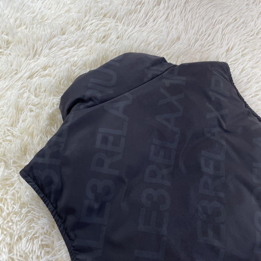 美品 1plu1uguale3 RELAX メンズ ブラック ダウンベスト