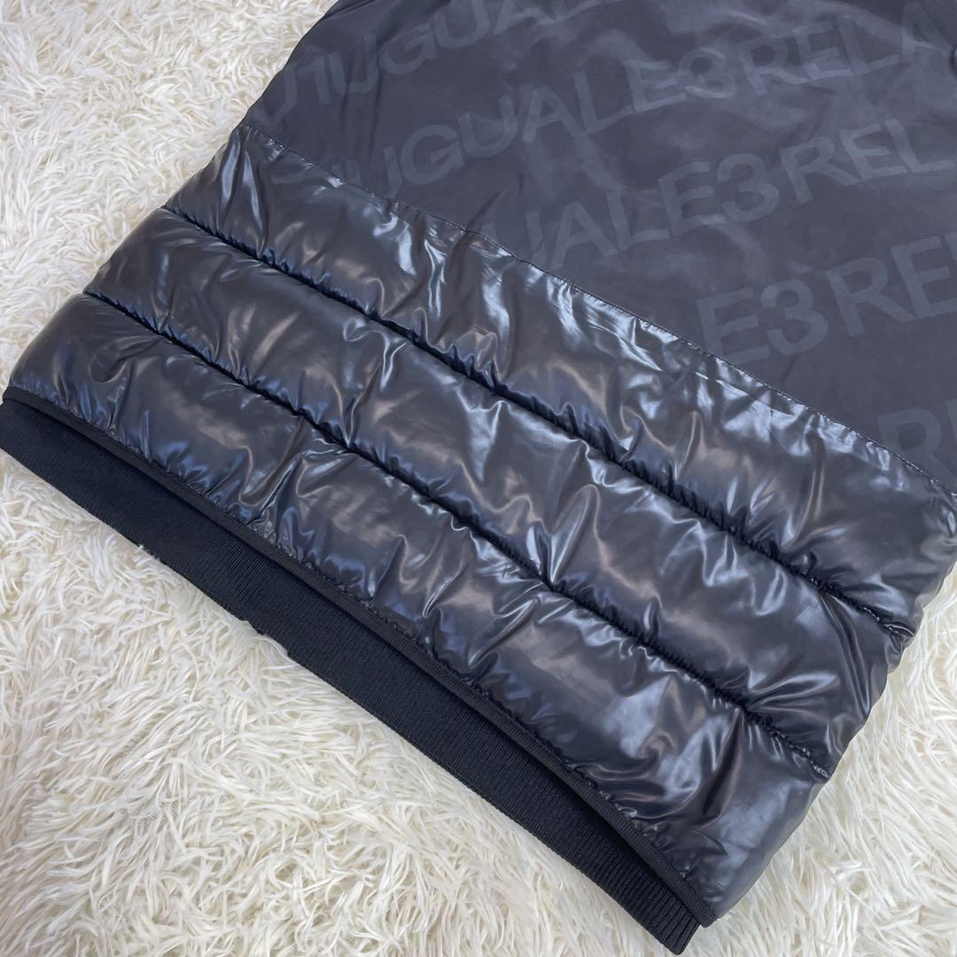 美品 1plu1uguale3 RELAX メンズ ブラック ダウンベスト