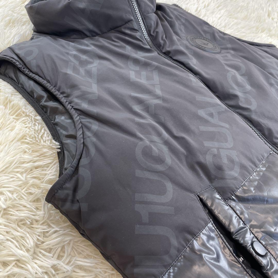美品 1plu1uguale3 RELAX メンズ ブラック ダウンベスト