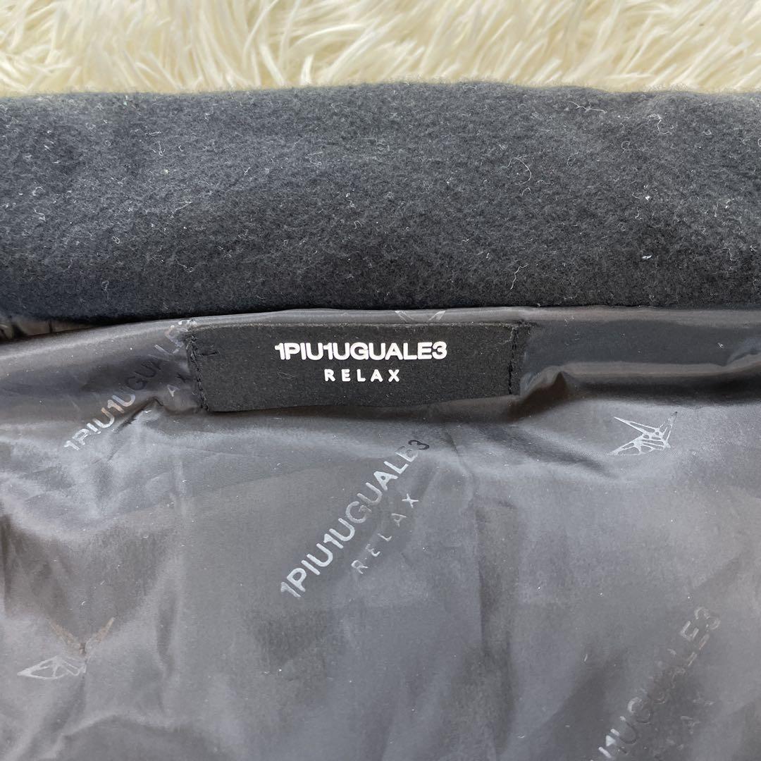 美品 1plu1uguale3 RELAX メンズ ブラック ダウンベスト