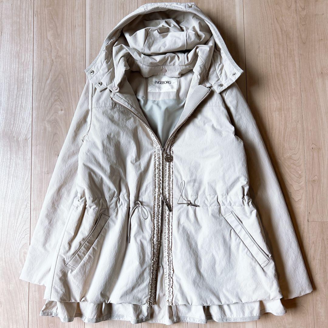 クリーニング済み♪インゲボルグ INGEBORG 中綿コート【定価4.8万】