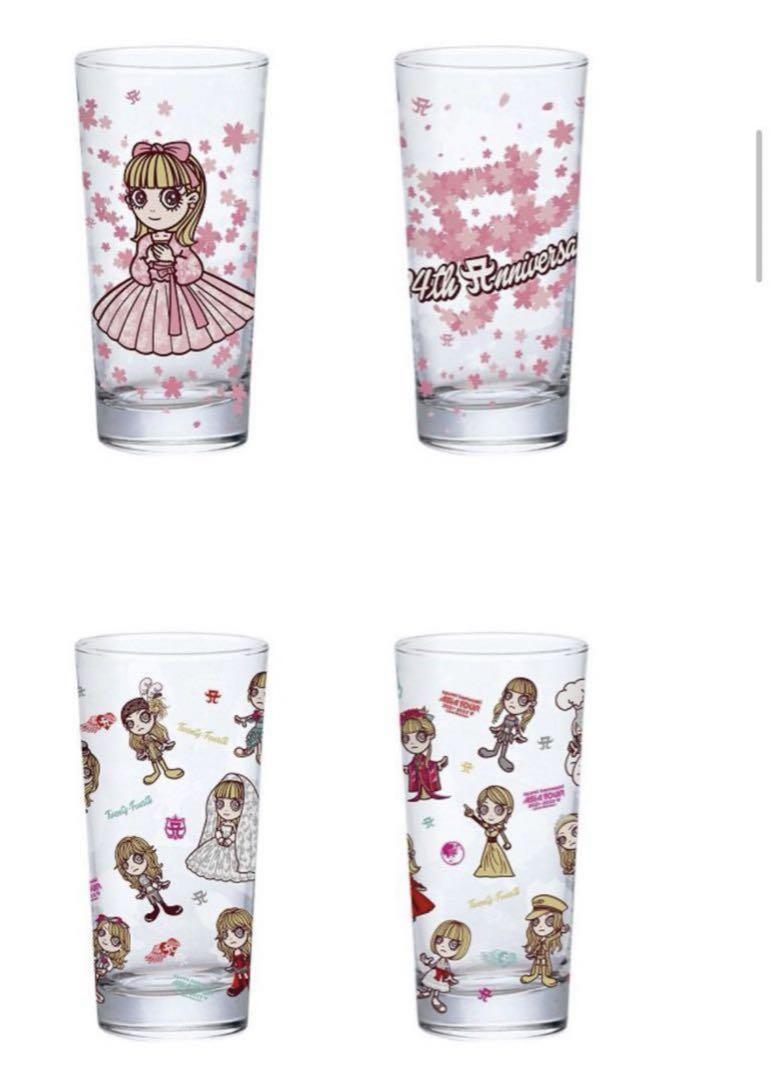 浜崎あゆみ ガラスタンブラー グラス コップ