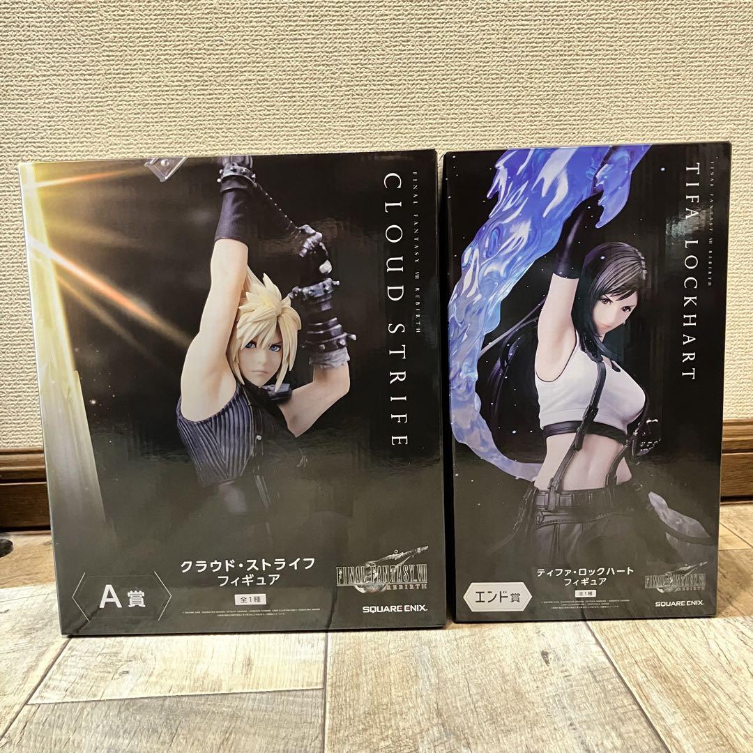 A賞・エンド賞】FF7リバース くじ フィギュア クラウド ティファ