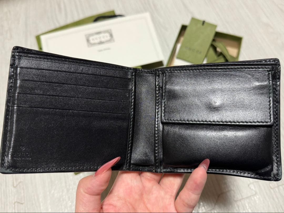 GUCCI 二つ折り財布 ダブルG コイン ウォレット GUCCI 二つ折り財布 ダブルG コイン ウォレット