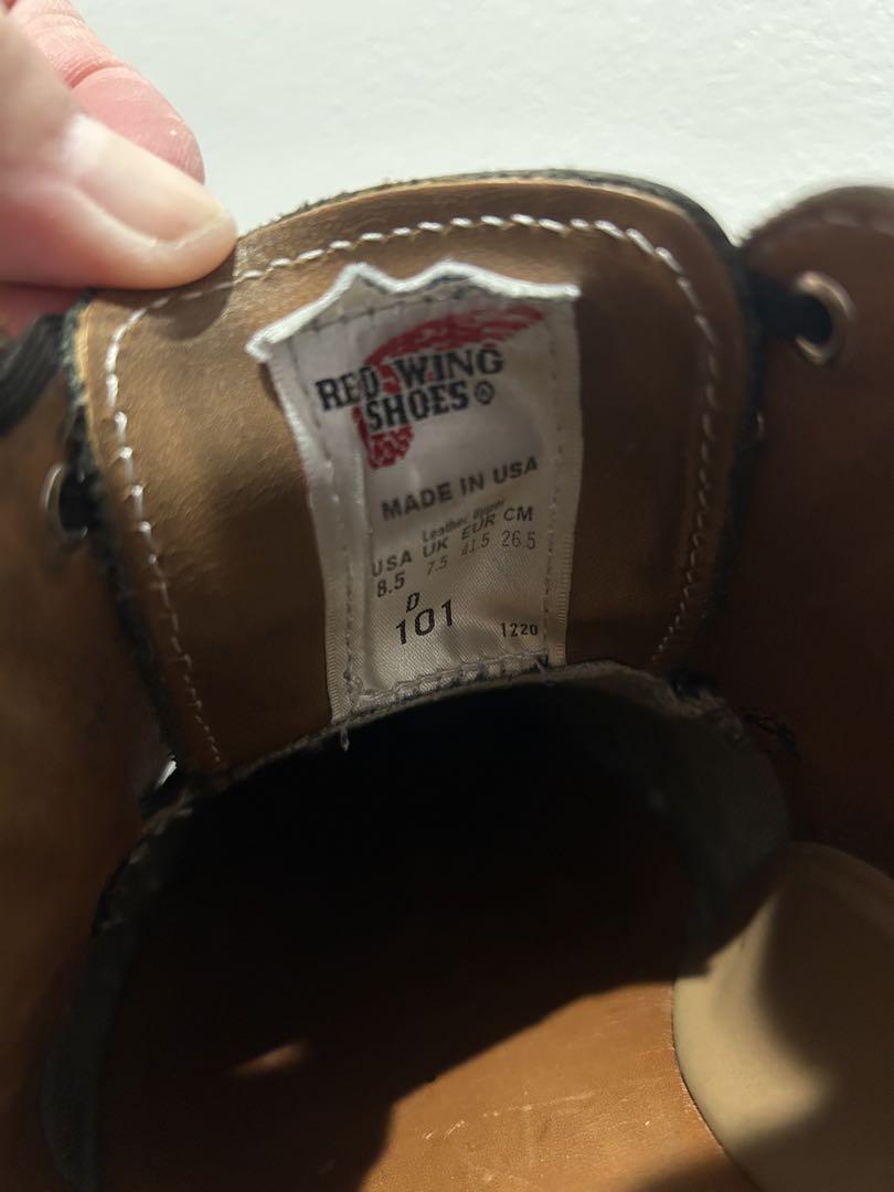 RED WING ポストマン 101 US8.5D ブラック