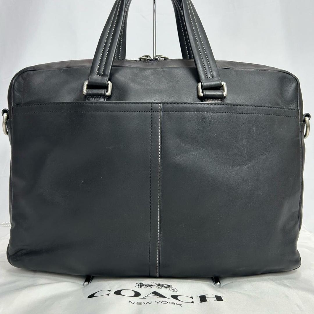 【極美品】コーチ 70670 レキシントン ビジネスバック レザー A4可 黒