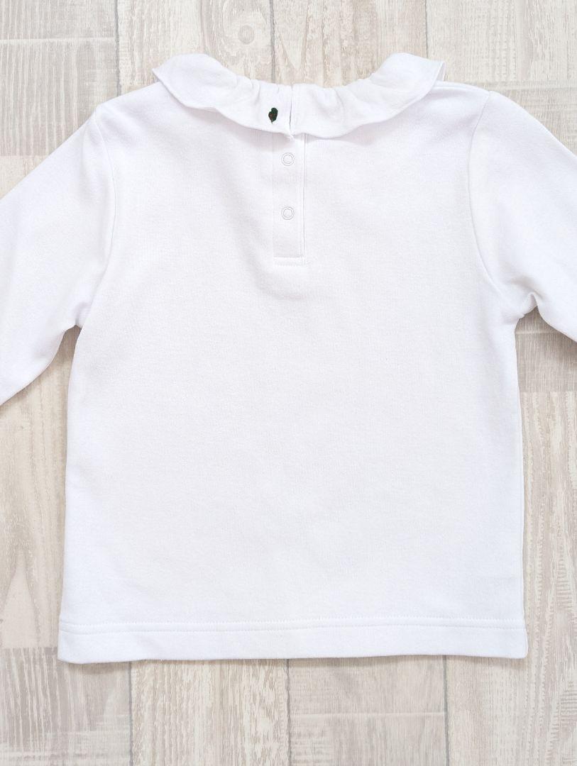 【新品】  ブラウス フリル りんご　100