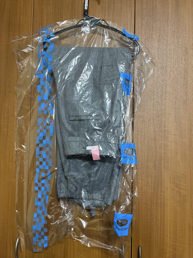 フラノウール カーゴパンツグレーサイズ36