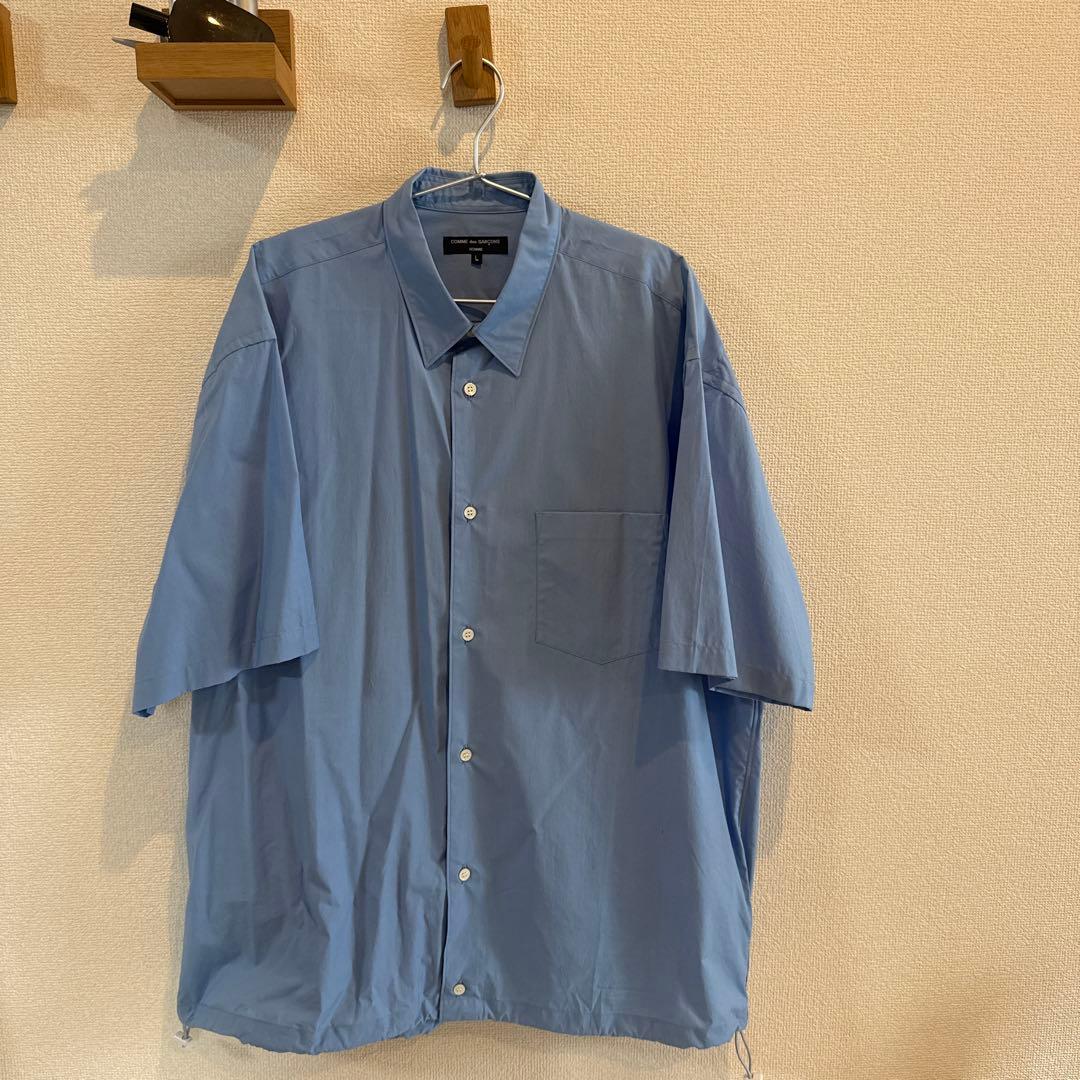 コムデギャルソンオム 半袖シャツ サックス 24SSL COMME des GARCONS HOMME