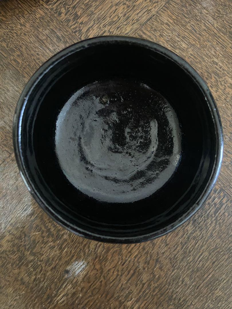 チャムチャム　黒茶碗　箱入　花押　書付　茶道具　楽