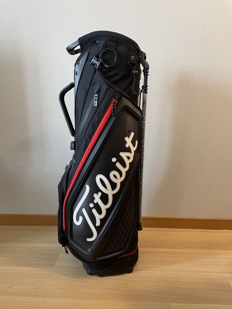 希少】Titleist キャディバッグ ジェットブラック/レッド プレミアム