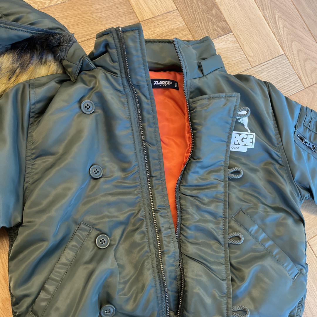 新品) XLARGE N-2B jacket カーキ　フライトジャケット　130