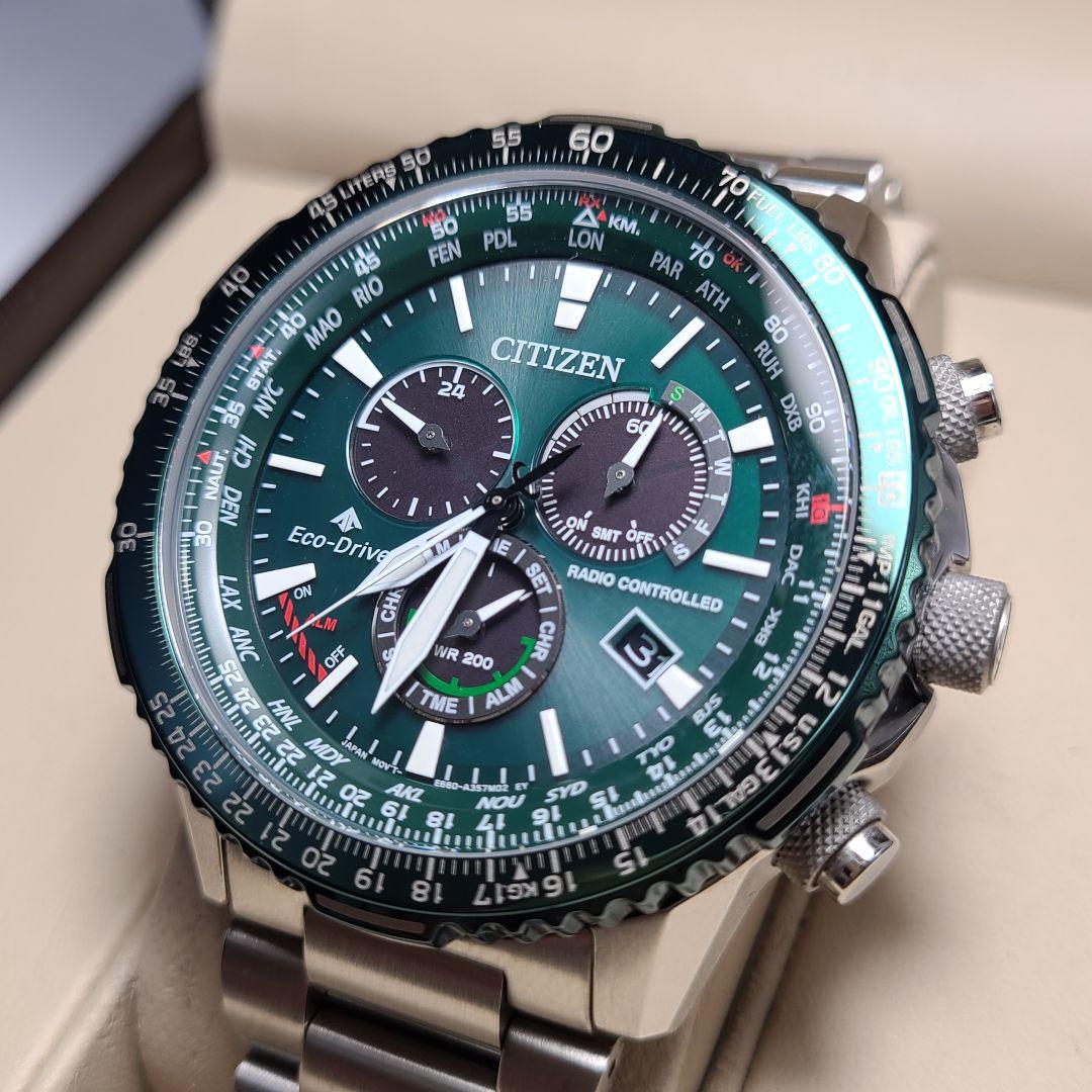 CITIZEN　エコドライブ　プロマスター　クロノグラフ　E660　稼働　腕時計