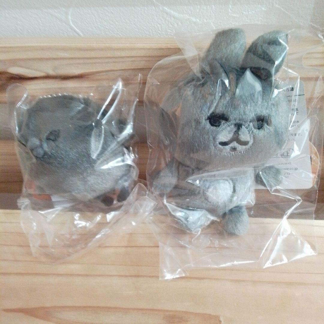 カナヘイ ゆるっとストア ブラックマスコット うさぎ ピスケ セット