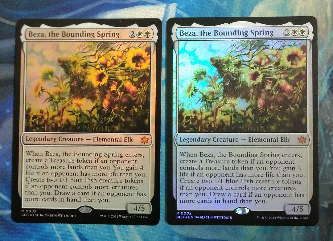 Mtg 跳ねる春、ベーザ 英語版4枚 フルアート)跳ねる春、ベーザ/Beza, the Bounding Spring《英語