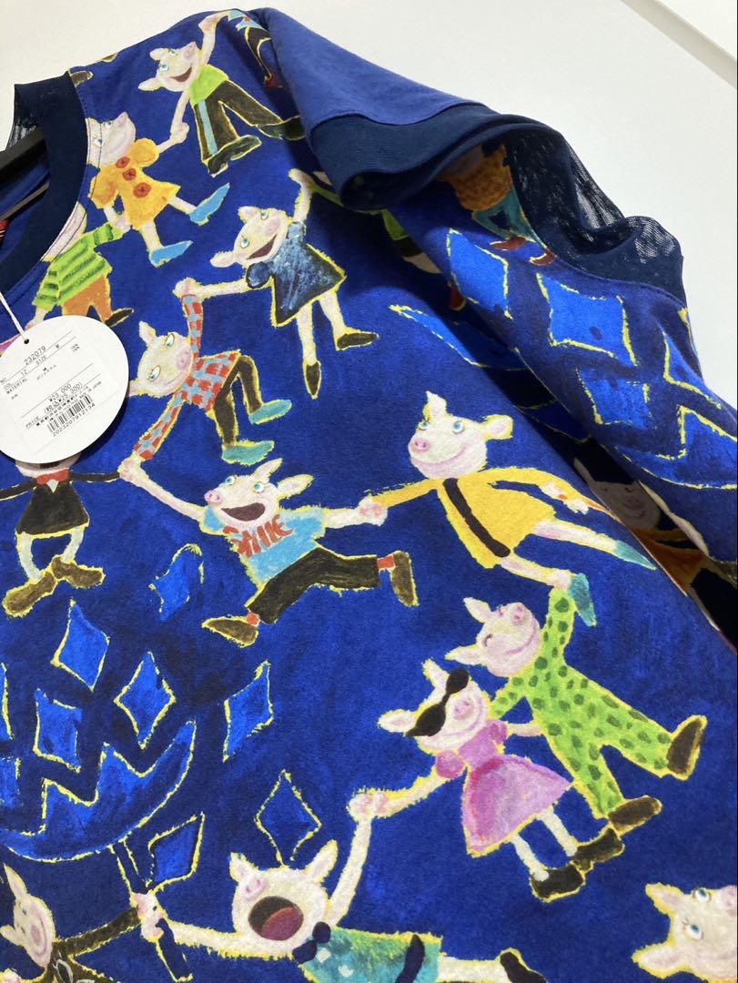 期間限定のお買い得商品 アルベロベロ☆オレボレブラ手つなぎブタさん☆チュニック☆週末 トップス
