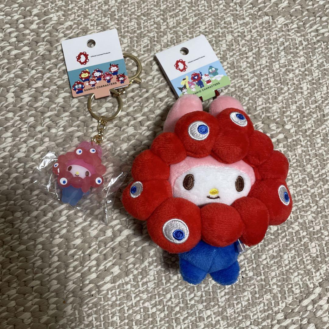 EXPO2025 マイメロ＆ミャクミャクなりきりぬいぐるみカラビナキーホルダー