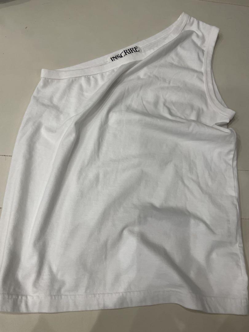 アンスクリア　ワンショルダー ノースリーブTシャツ