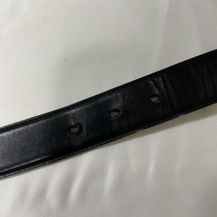 特価在庫あ 美品 ゴールドバックル レザー ブラック qCSdG-m87296999669 GUCCI ベルト インターロッキング 安い即納