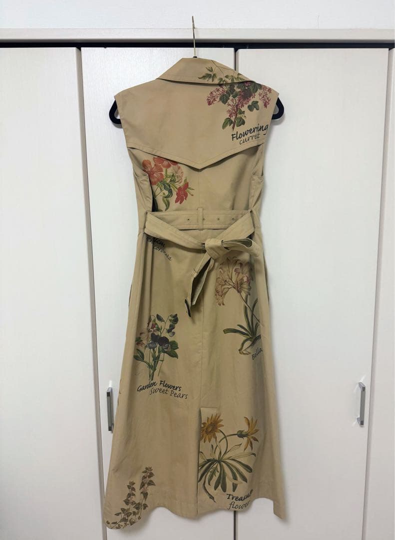 GRACECONTINENTAL プリントトレンチワンピース 36 GRACECONTINENTAL プリントトレンチワンピース 36