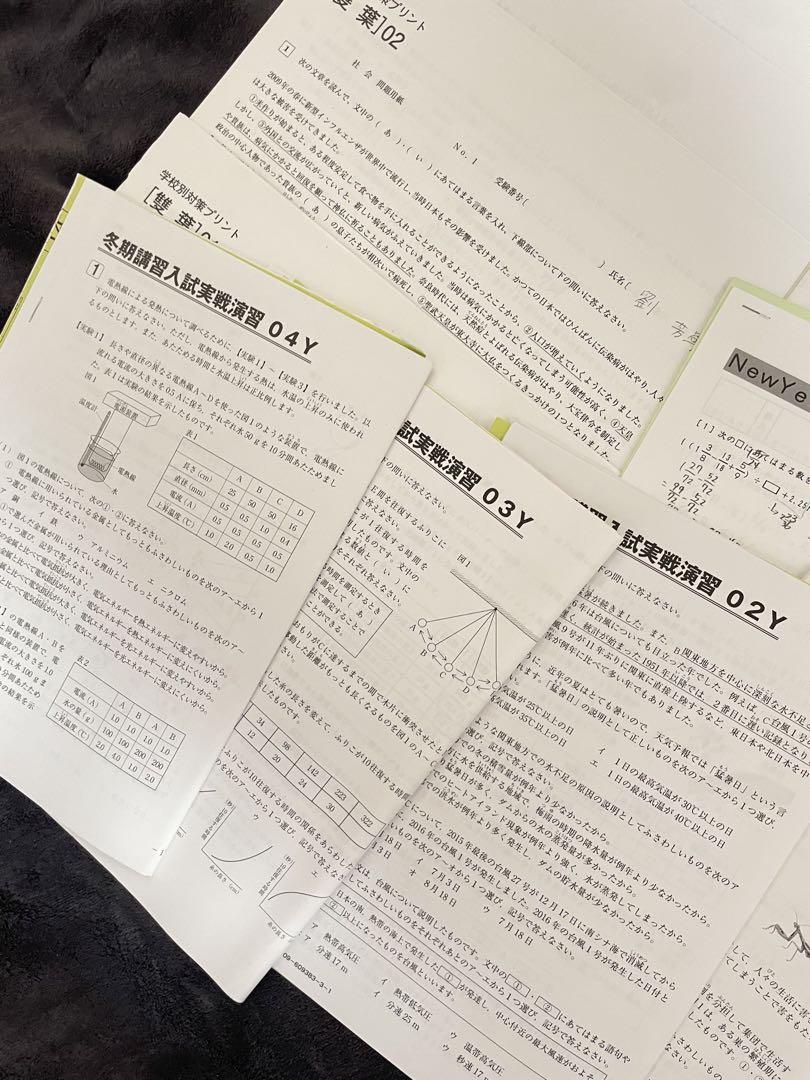⑲ SAPIX サピックス　双葉中学校　対策　プリント