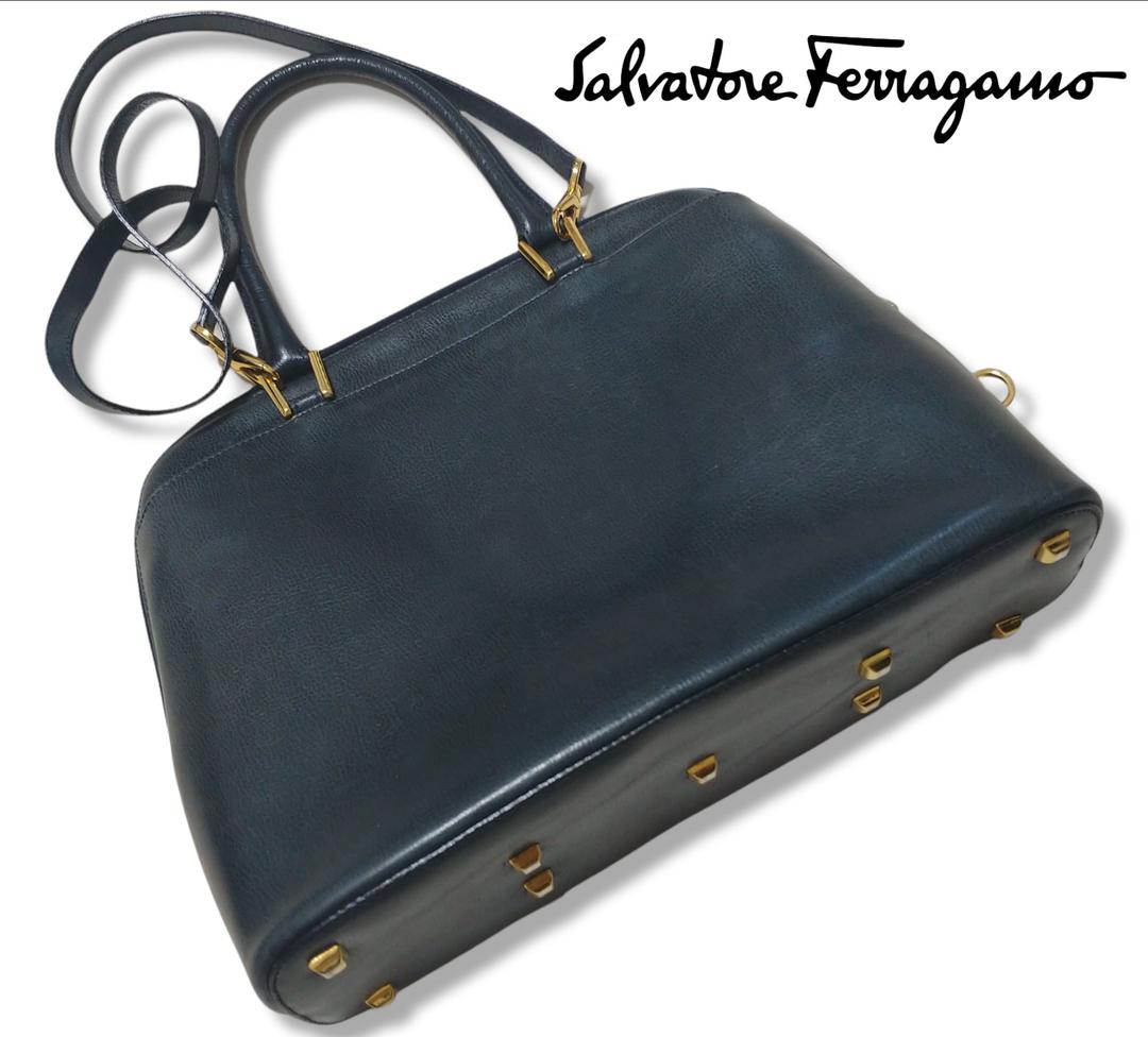 Salvatore Ferragamo 2way ショルダーバッグ ガンチーニ