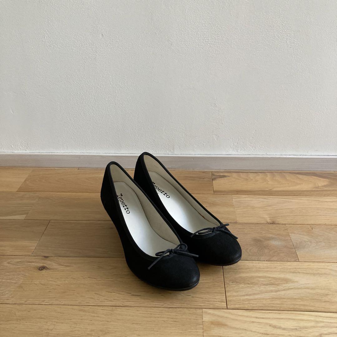 repetto レペット ジゼル ローヒールパンプス バレエシューズ 黒 画像2