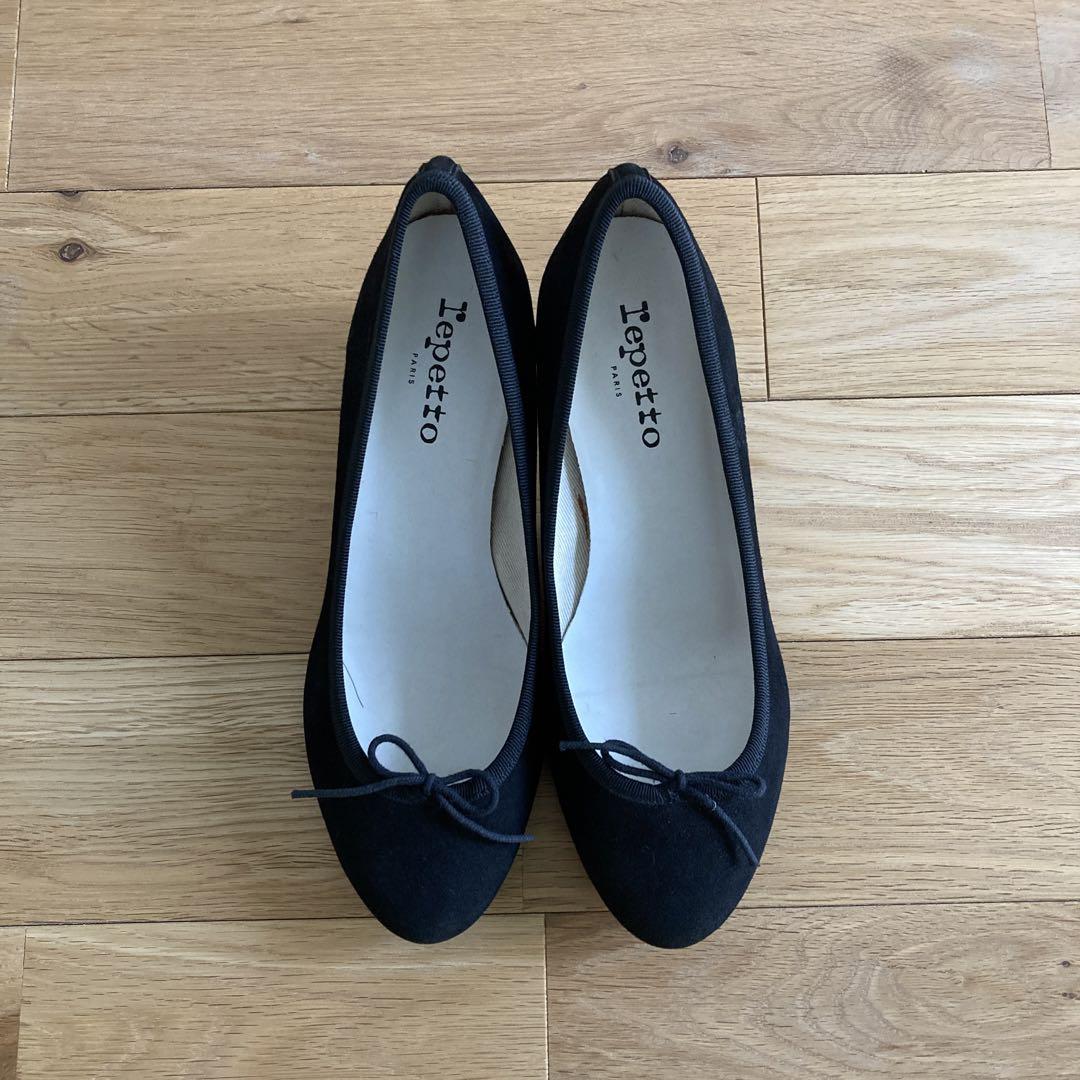 repetto レペット ジゼル ローヒールパンプス バレエシューズ 黒 画像3