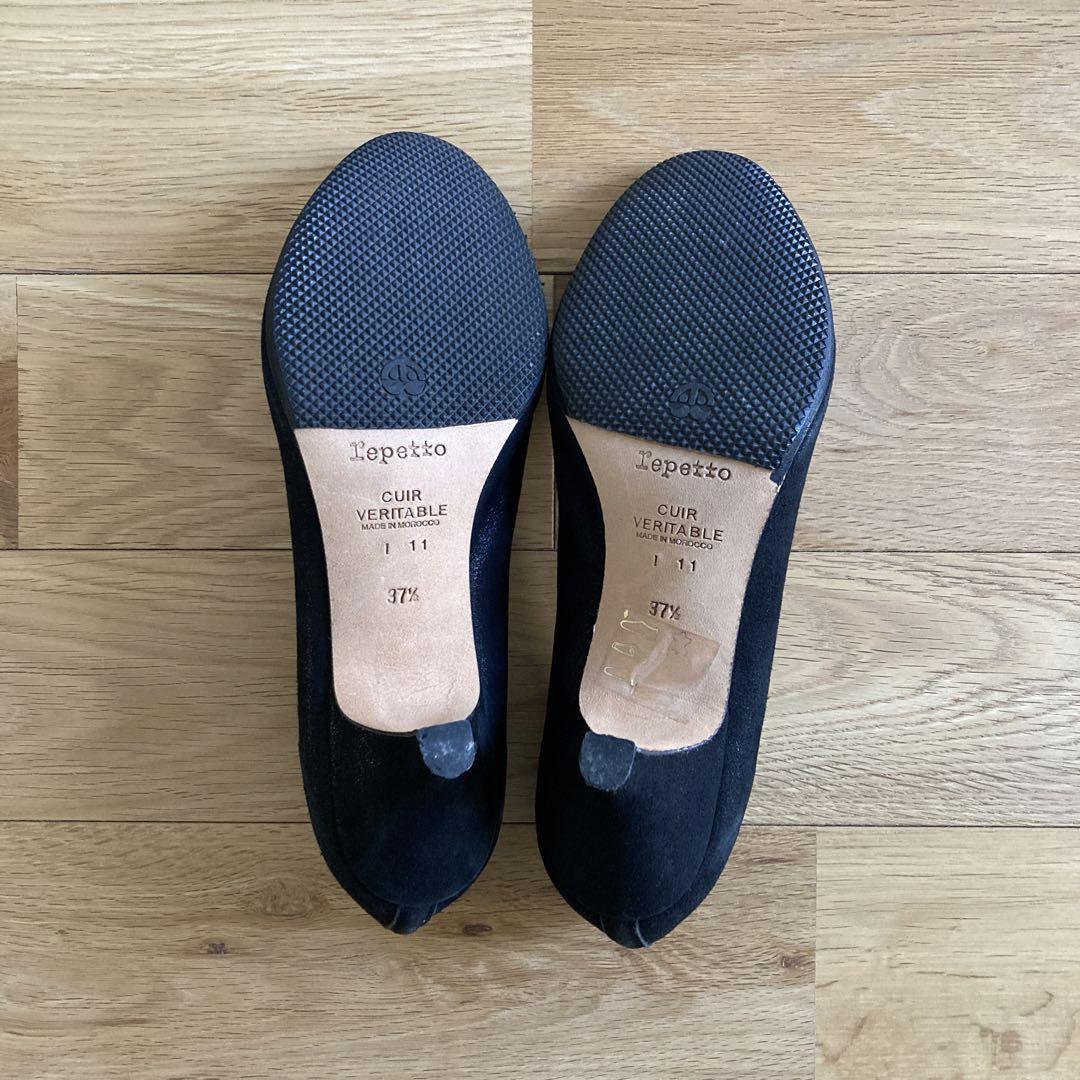 repetto レペット ジゼル ローヒールパンプス バレエシューズ 黒 画像5