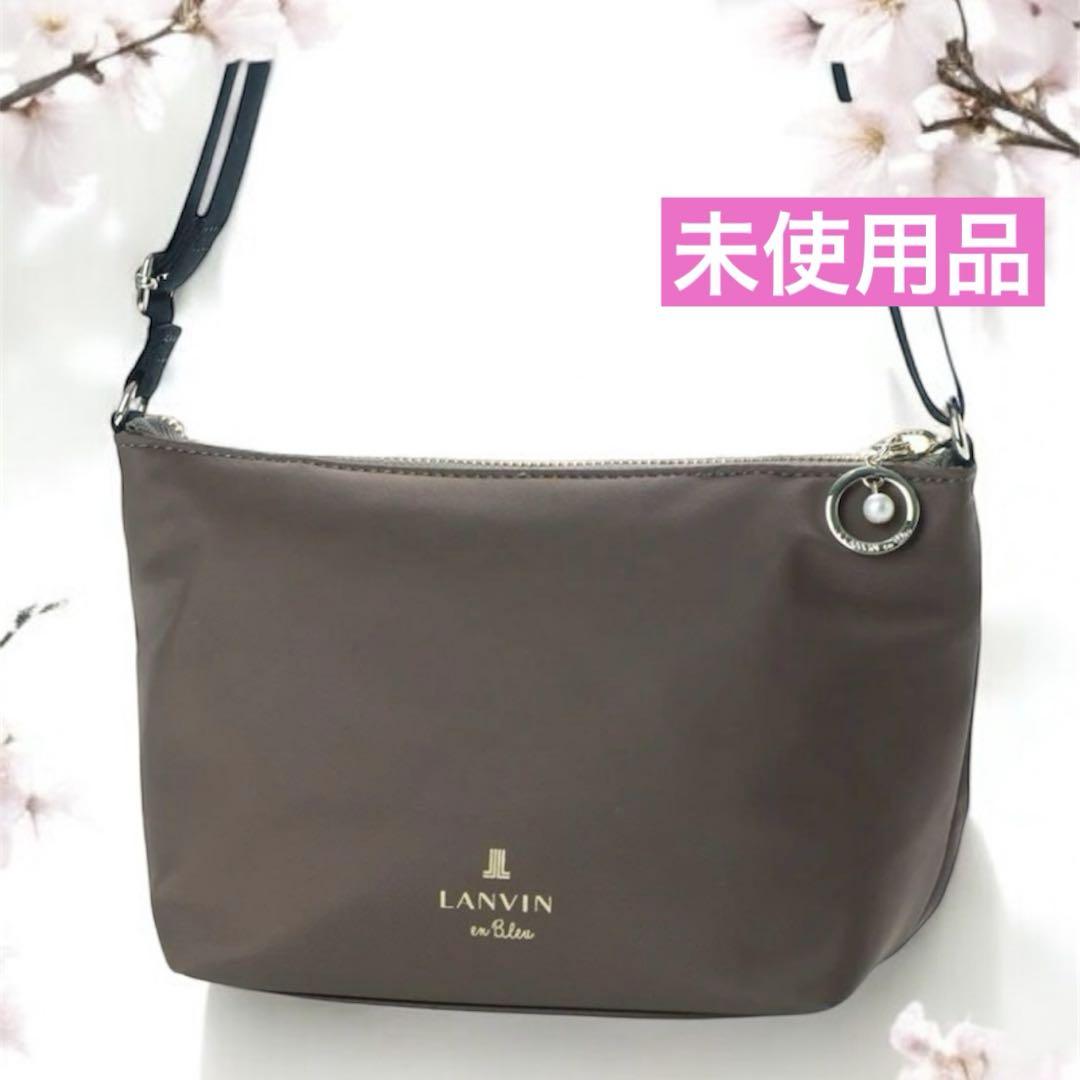 美品✨LANVIN en Bleu✨シャルロット ショルダーバッグ カーキ