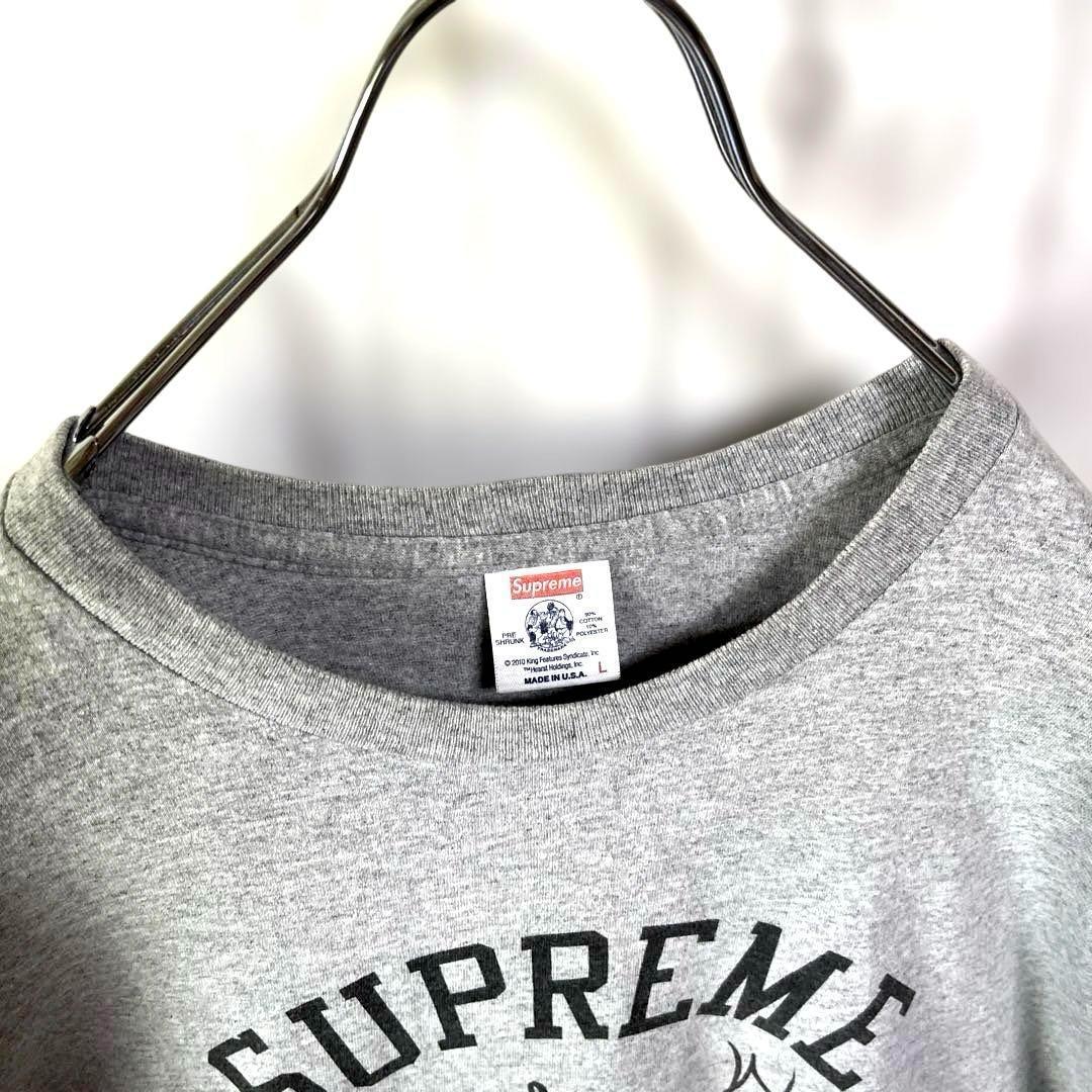 SUPREME シュプリーム　ポパイ　Tシャツ　グレー　メンズLサイズ　USA製
