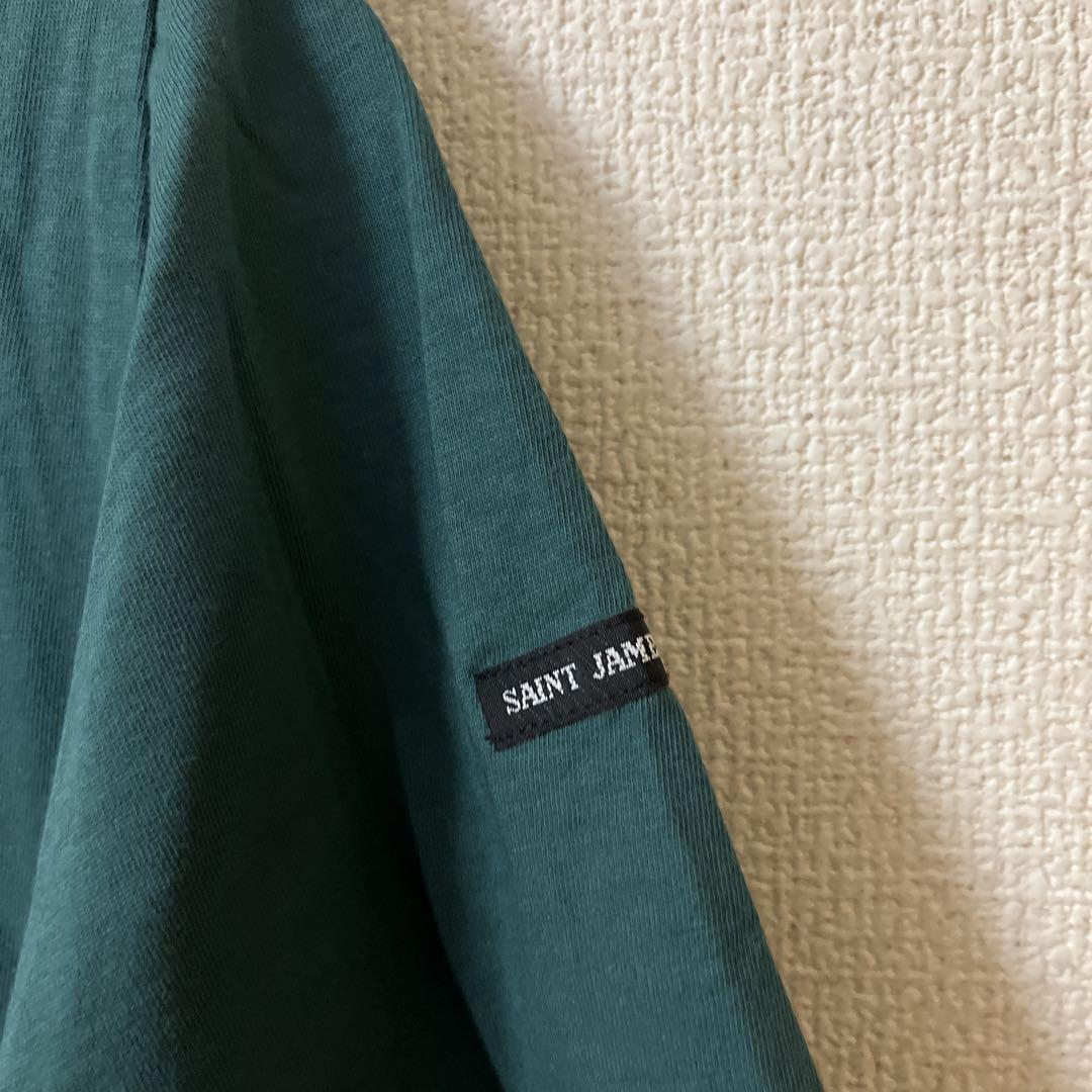 SAINT JAMES グリーン Tシャツ 半袖　セントジェームス