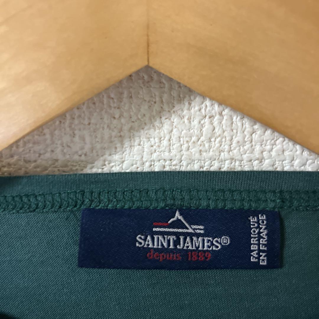SAINT JAMES グリーン Tシャツ 半袖　セントジェームス