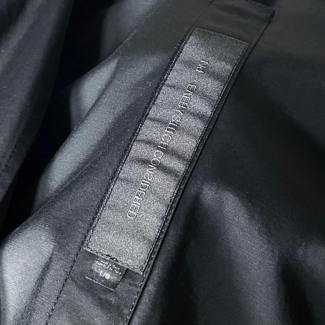 極美品 イタリア製 L】ナイキ ESC 刺繍ロゴ ライトウェイト ブルゾン黒. メンズ