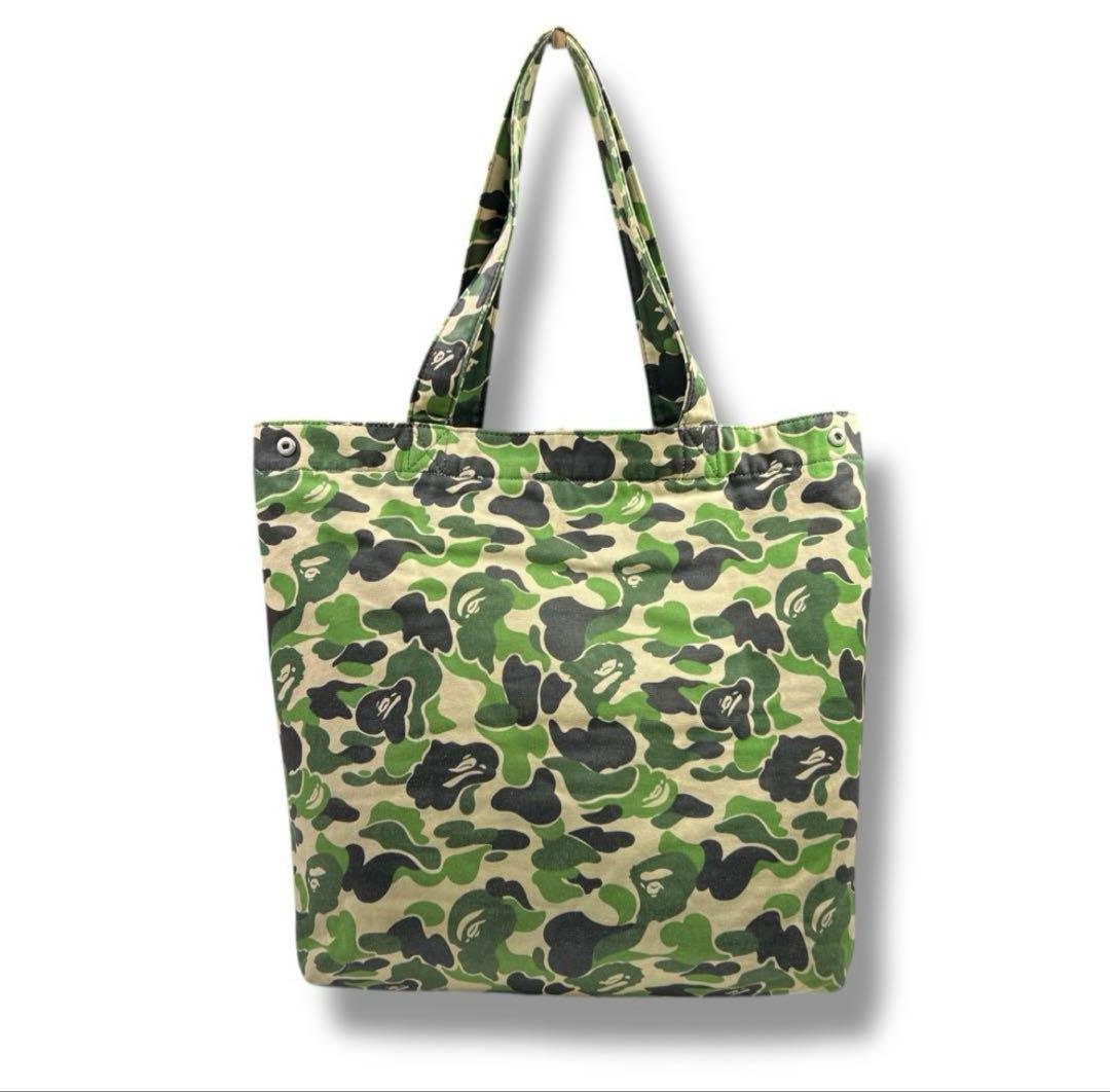 A BATHING APE カモフラージュ トートバッグ 希少 A BATHING APE エイプ カモフラージュ トートバッグ 迷彩