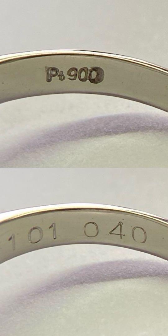 Pt900　高品質サファイアリング　S1.01ct　ダイヤモンド入り　5.25ｇ