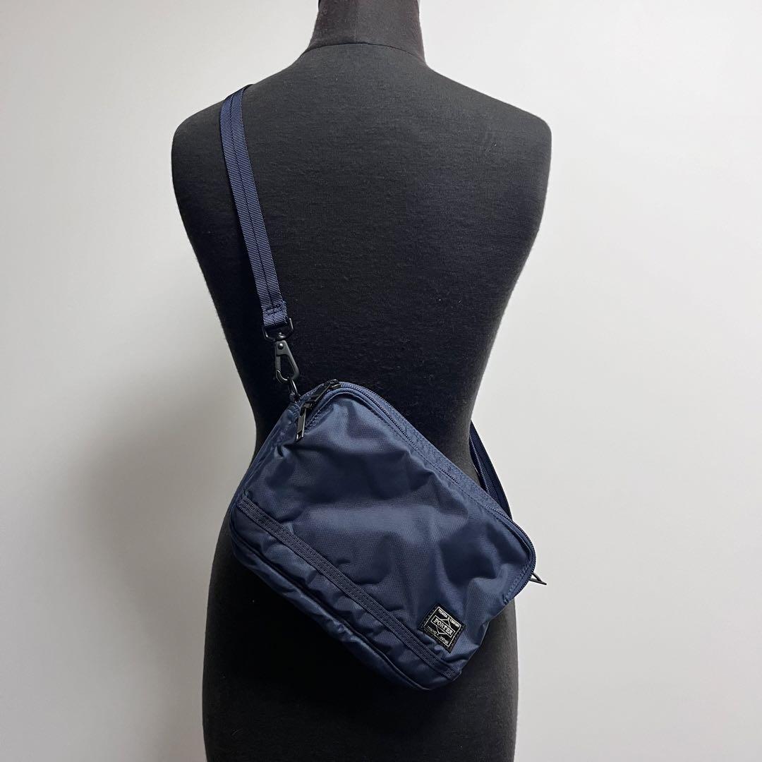 【正規品｜購入証明あり】PORTER Flash ネイビー ショルダー バッグ