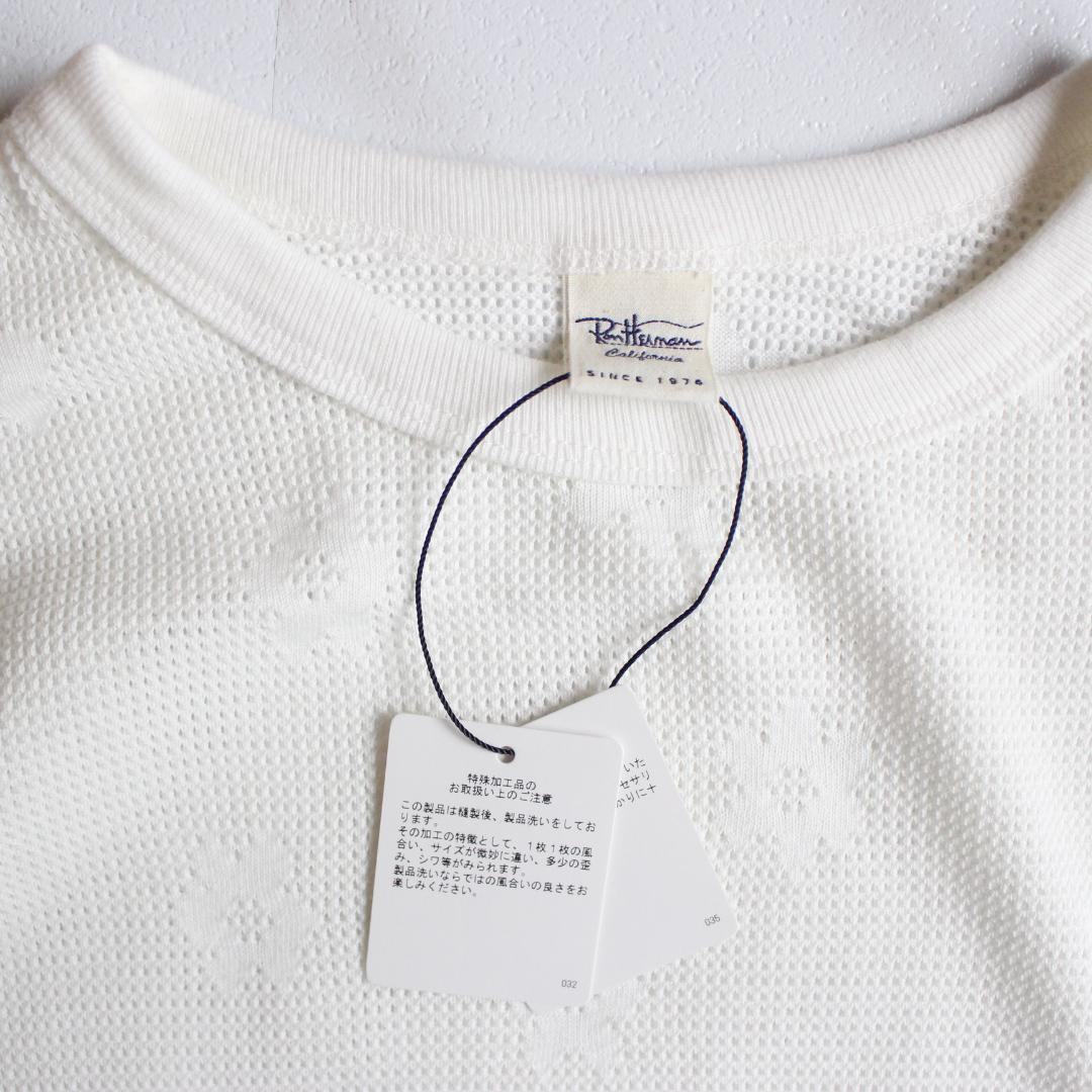 新品未使用】Ron Herman flower waffle pullover