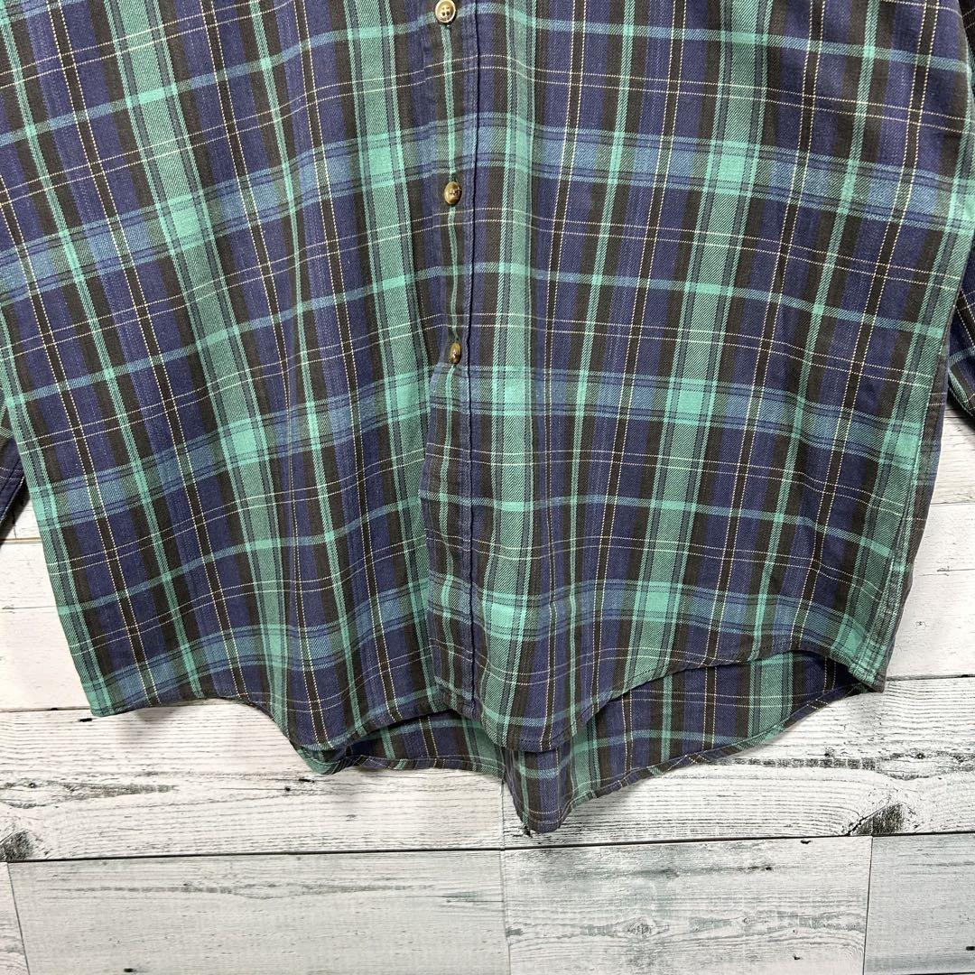 00s Woolrich ウーリッチ BDチェック柄長袖シャツ ビッグシルエット
