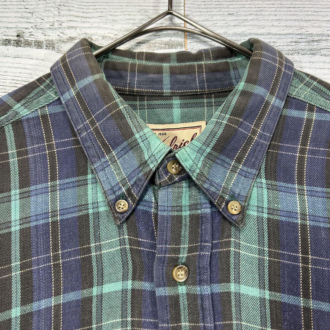 00s Woolrich ウーリッチ BDチェック柄長袖シャツ ビッグシルエット