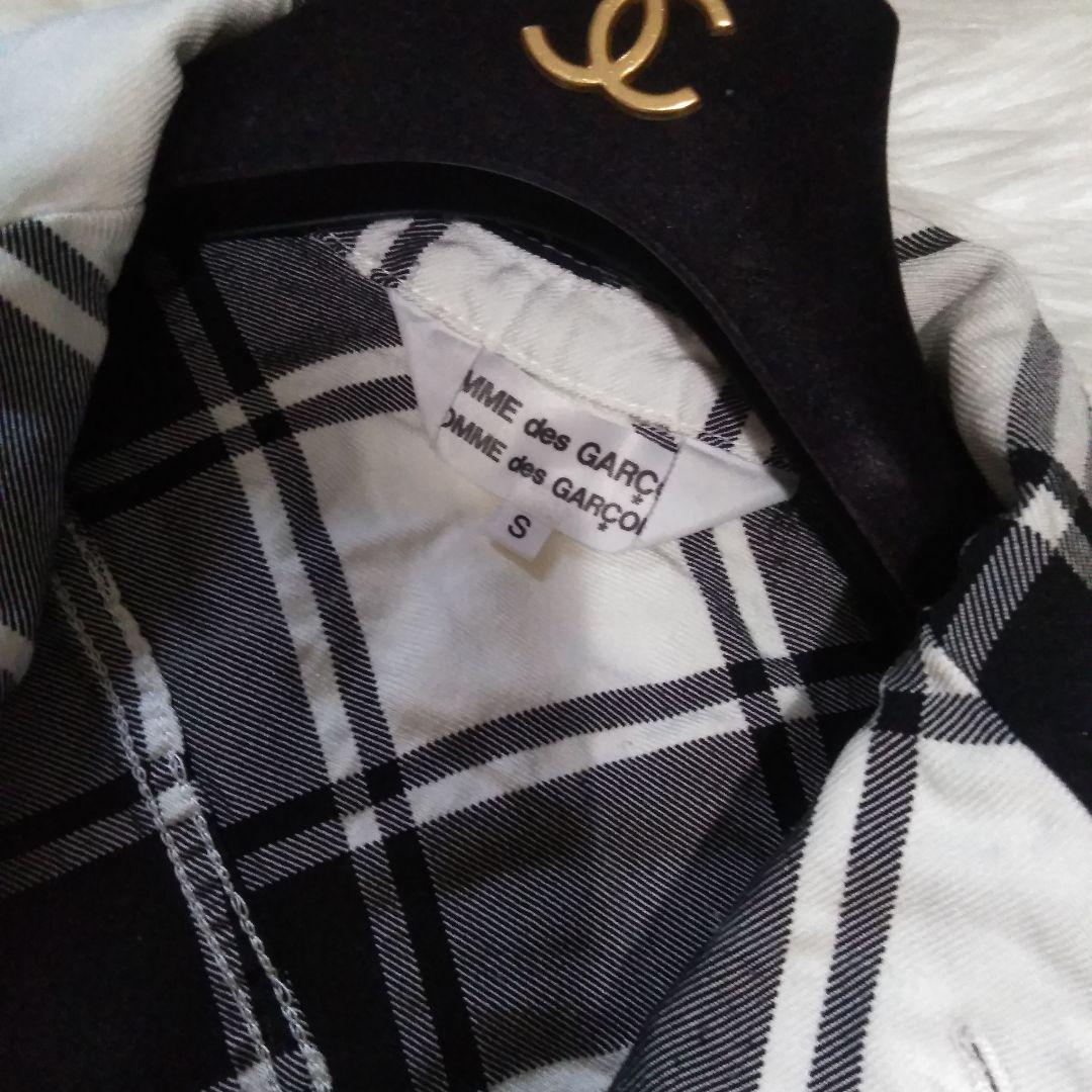 【在庫僅少】 COMME チェックシャツジャケット GARCONS des ジャケット・アウター