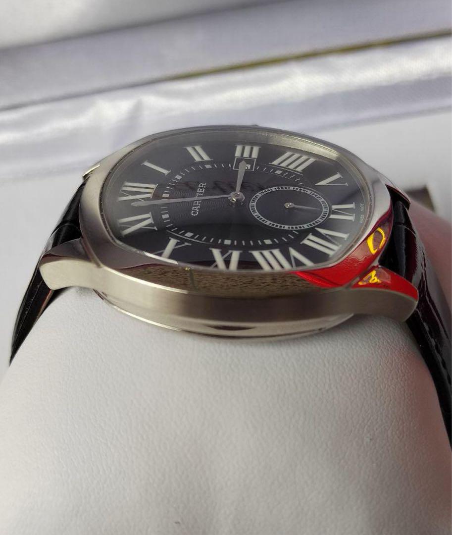 NaO。CARTIER 自動巻き 腕時計 ブラック
